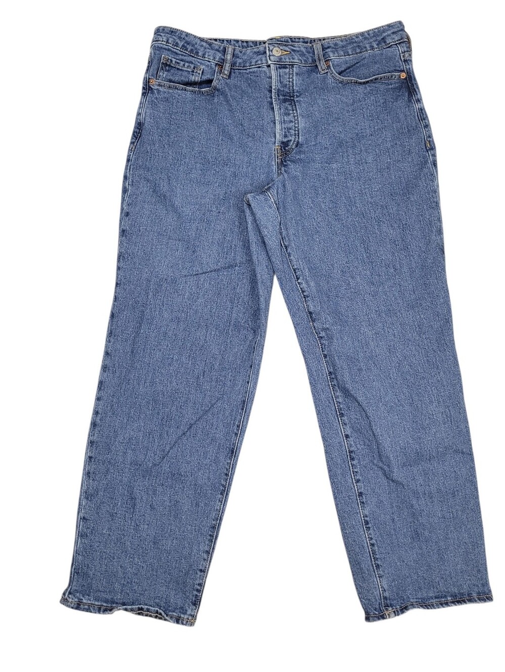 Old Navy High Rise O.G. Loose Button Fly Jeans Size 14 Petite Baggy Streetwear